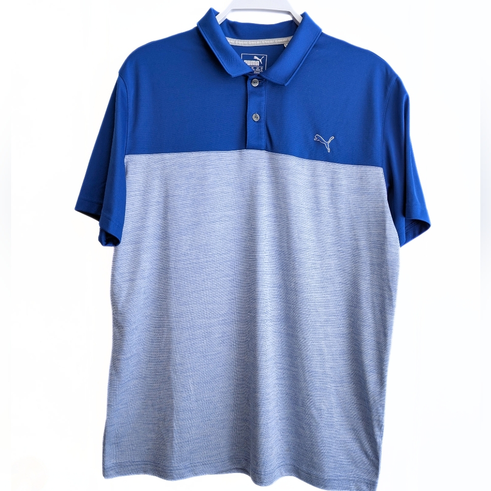 Men's Puma Golf Collared Polo Shirt, Large